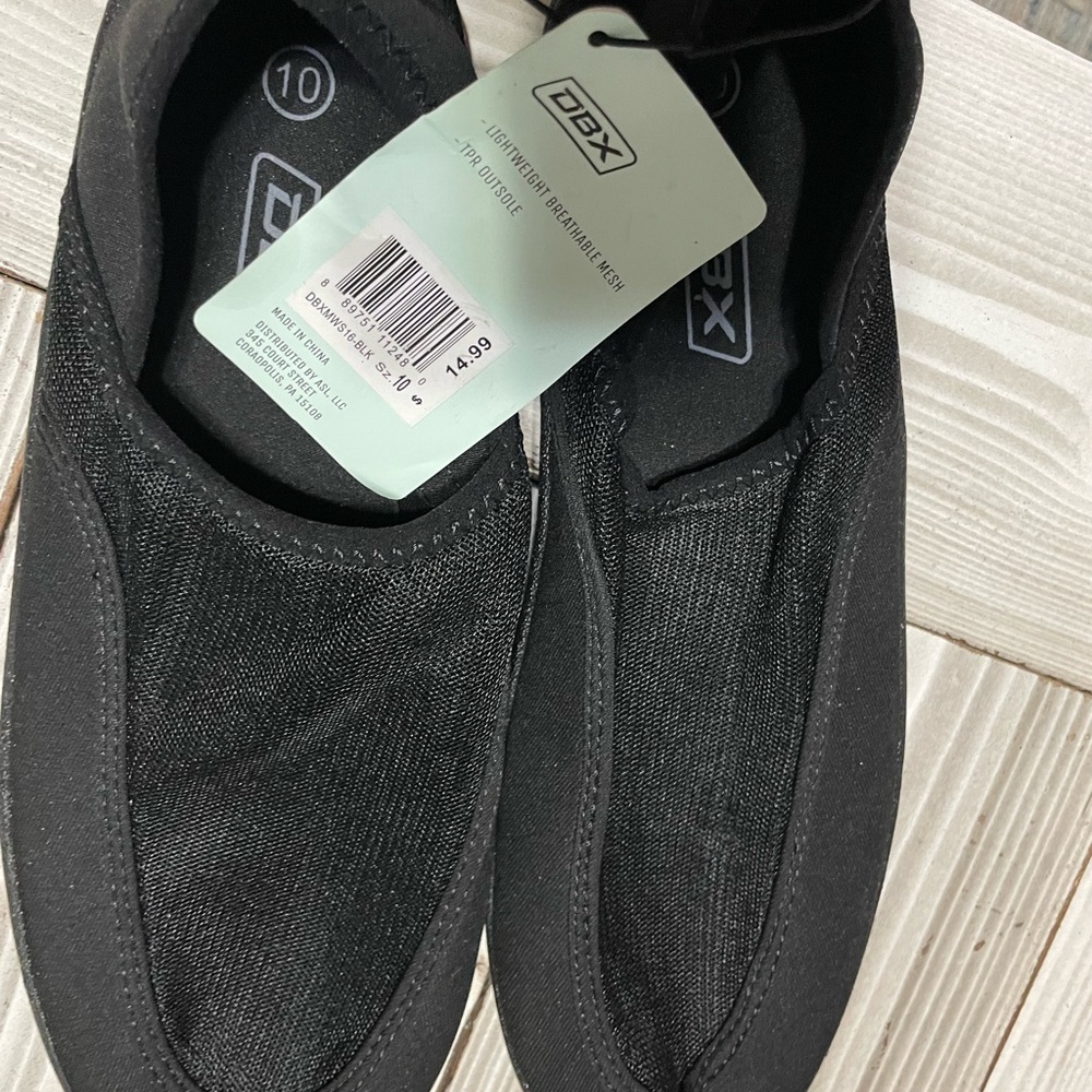 Black water shoes.